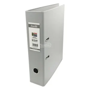 B1450-05-Bantex A4 Lever Arch File PVC 70mm - Grey (3)