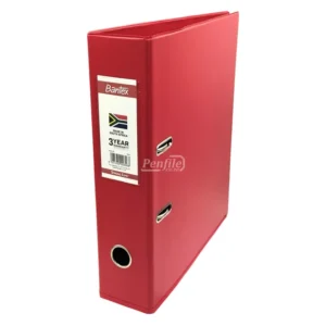 B1450-09-Bantex A4 Lever Arch File PVC 70mm - Red (3)