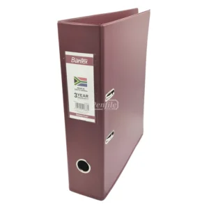 B1450-14-Bantex A4 Lever Arch File PVC 70mm - Burgundy (3)