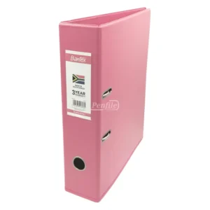 B1450-23-Bantex A4 Lever Arch File PVC 70mm - Pink (3)