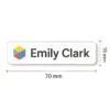 Name Badge Full Colour Domed - 70 x 20mm