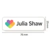 Name Badge Laser Engraved Domed - 45 x 20mm