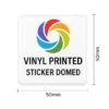 Vinyl Printed Sticker Domed - 40 x 40mm