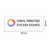 Vinyl Printed Sticker Domed - 100 x 20mm