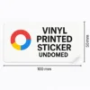 Vinyl Printed Sticker Undomed - 100 x 50mm