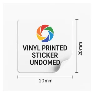 Vinyl Printed Sticker Undomed - 20 x 20mm