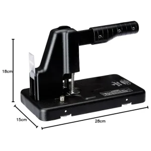 KAN P HDP1320-Kangaro HDP1320 Heavy Duty 1 Hole Punch 290 Sheet - Black(2)