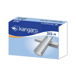 Kangaro 26/6 Half Strip Staples - Box 1000