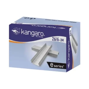 Kangaro 26/6 - 3M E-Series Half Strip Staples - Box 3000