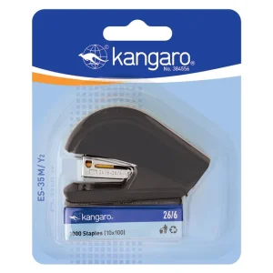 KAN SM ES-35M Y2 BLK-Kangaro ES-35M Y2 Mini Stapler 12 Sheet With Staples - Black(2)