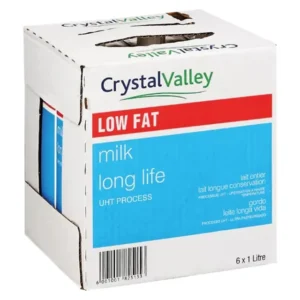 Crystal Valley Long Life Milk Low Fat 1L - 6 Pack
