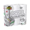 Dinu White Rose Toilet Paper 2 Ply - Pack 72 (9x8)