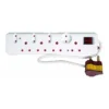 Ellies High Surge Multiplug 8 Way - White
