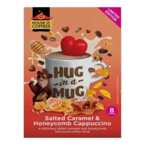 House Of Coffees Hug In A Mug Salted Caramel & Honeycomb Cappuccino - Box 8..