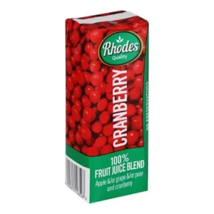 Rhodes Cranberry Juice 200ml - 6 Pack_1