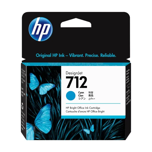 HP 712 Ink Cartridge 29ml - Cyan