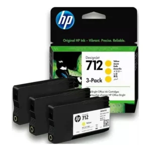 3ED79A-HP 712 Ink Cartridge 29ml Pack 3 - Yellow (1)