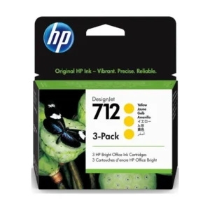 HP 712 Ink Cartridge 29ml Pack 3 - Yellow