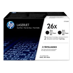 CF226XD-HP 26X Toner Cartridge Dual Pack - Black (2)