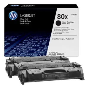 HP 80X Toner Cartridge Dual Pack - Black