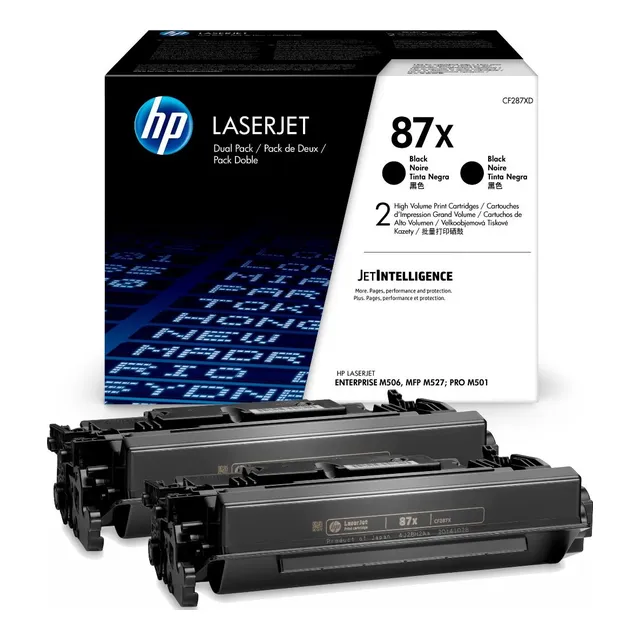 HP 87X Toner Cartridge Dual Pack - Black