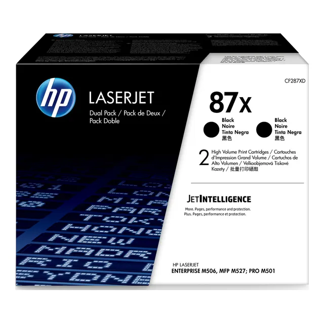 HP 87X Toner Cartridge Dual Pack - Black