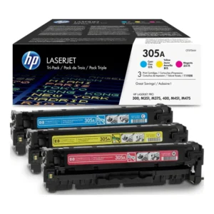 HP 305A Toner Cartridge Tri-Pack - Cyan / Magenta / Yellow