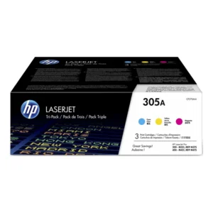 CF370AM-HP 305A Toner Cartridge Tri-Pack - Cyan Magenta Yellow (2)