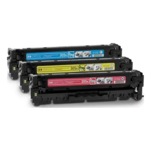 CF370AM-HP 305A Toner Cartridge Tri-Pack - Cyan Magenta Yellow (4)