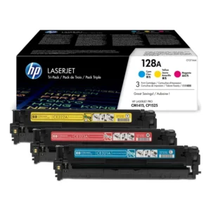 HP 128A Toner Cartridge Tri-Pack - Cyan / Magenta / Yellow