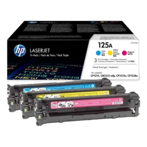 HP 125A Toner Cartridge Tri-Pack - Cyan / Magenta / Yellow