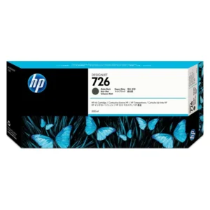 HP 726 Ink Cartridge 300ml - Matte Black
