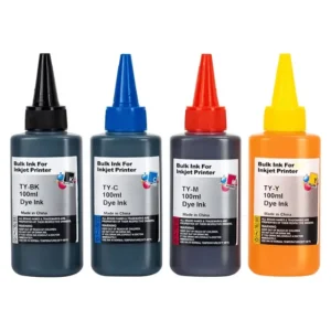 Compatible - Universal Inkjet Printer Ink Bottle Refill 100ml - Black-Cyan-Magenta-Yellow