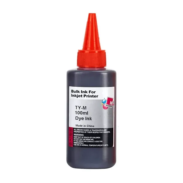 Compatible - Universal Inkjet Printer Ink Bottle Refill 100ml - Magenta