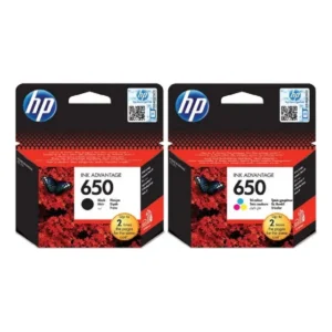 HP 650 Ink Cartridges-Black-Tri-Colour (1)