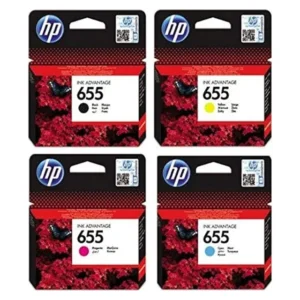 HP 655 Ink Cartridges-Black-Cyan-Yellow-Magenta