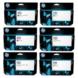 HP 727- Cyan-Grey-Matte Black-Photo Black-Yellow-Magenta