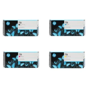 HP 738-300ml-Black-Cyan-Magenta-Yellow