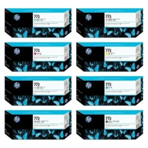 HP 772 Ink Cartridges-Cyan-Magenta-Matte Black-Photo Black-Light Cyan-Light Magenta-Grey-Light Grey