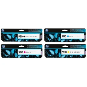 HP 980 Ink Cartridges-Black-Cyan-Magenta-Yellow