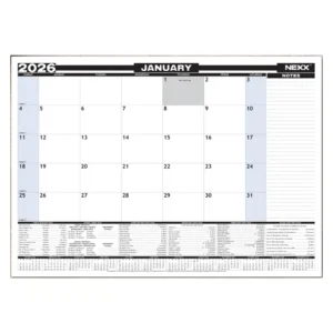 Nexx A2 Desk Calender Pad 2026