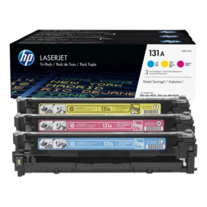 U0SL1AM-HP 131A Toner Cartridge Tri-Pack - Cyan Magenta Yellow (3)