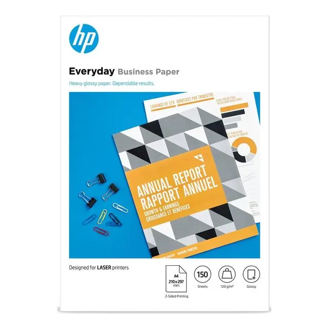 HP A4 Everyday Business Paper Glossy 120gsm - 150 Sheets