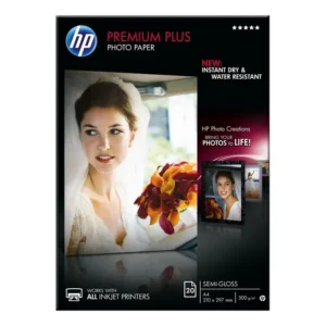 CR673A-HP A4 Premium Plus Photo Paper Semi-Gloss 300gsm - 20 Sheets (1)