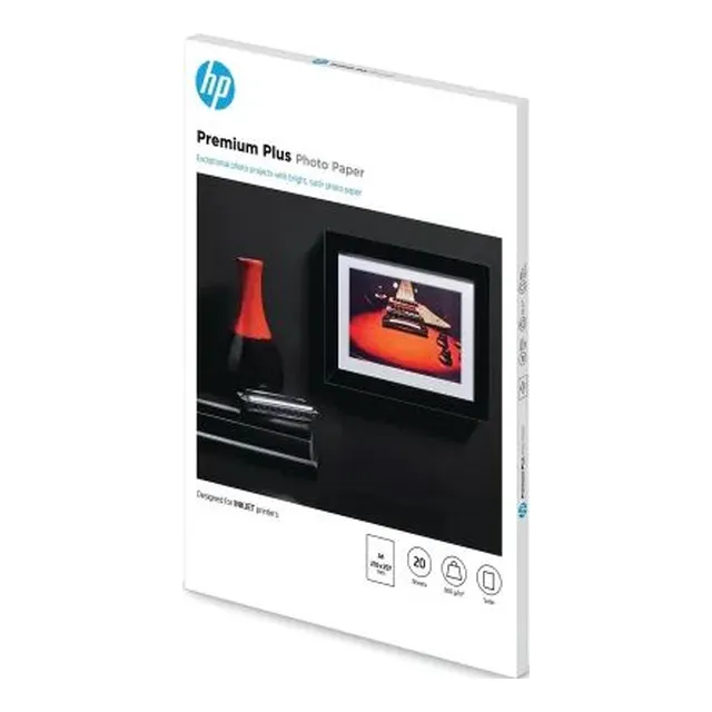 HP A4 Premium Plus Photo Paper Semi-Gloss 300gsm - 20 Sheets
