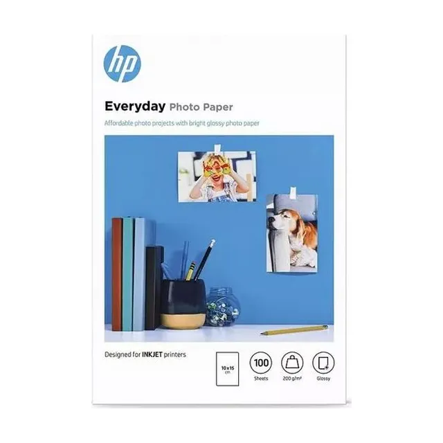 HP 10x15cm Everyday Photo Paper Glossy 200gsm - 100 Sheets