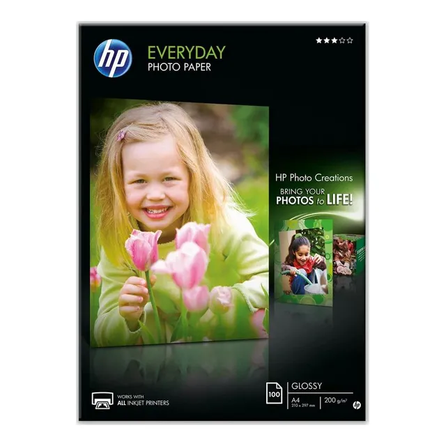 HP A4 Everyday Photo Paper Glossy 200gsm - 100 Sheets