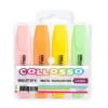 Collosso Highlighters Chisel Tip Wallet 6 - Pastel