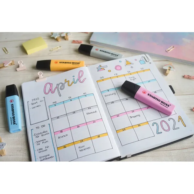 Stabilo Boss Original Highlighters - Pastel Wallet 8