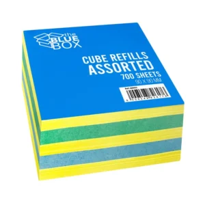 The Blue Box Cube Refills Assorted Colours Wrapped - Box 32